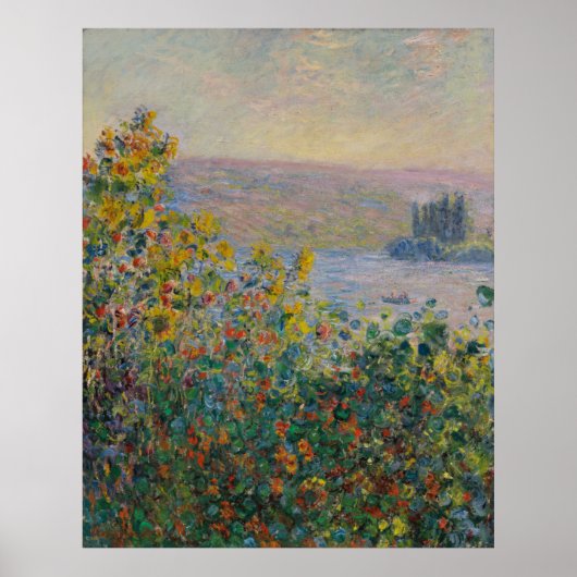 Bloedvatten bij Vetheuil door Claude Monet Poster (Voorkant)