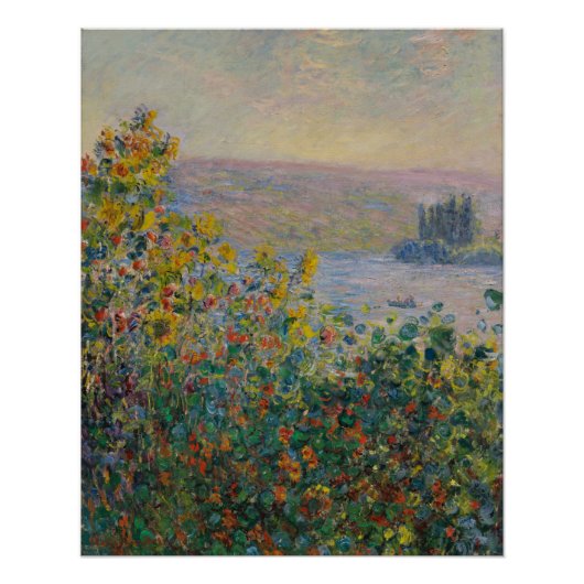 Bloedvatten in Vétheuil - Claude Monet Perfect Poster (Voorkant)
