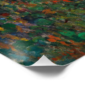 Bloedvatten in Vétheuil - Claude Monet Perfect Poster (Hoek)