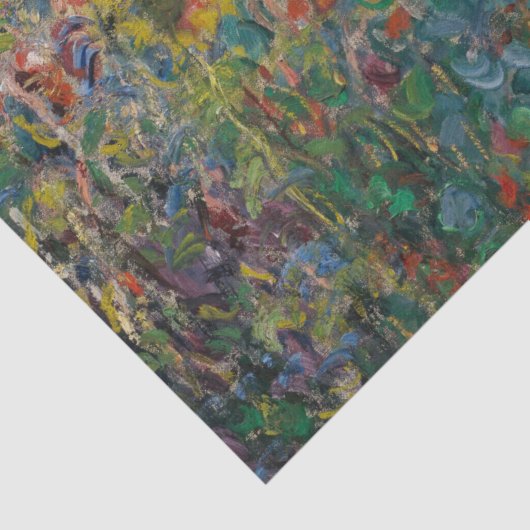 Bloedvatten in Vétheuil - Claude Monet Tissuepapier (Detail)