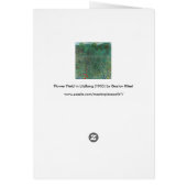 Bloedveld in Litzlberg Klimt,  landschap (Achterkant)