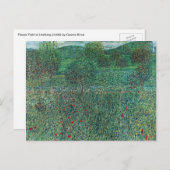 Bloedveld in Litzlberg Klimt,  landschap Briefkaart (Voorkant / Achterkant)