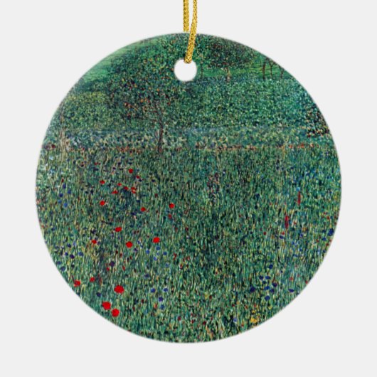 Bloedveld in Litzlberg Klimt,  landschap Keramisch Ornament (Voorkant)