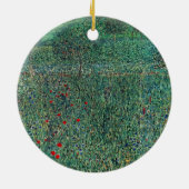 Bloedveld in Litzlberg Klimt,  landschap Keramisch Ornament (Achterkant)