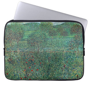 Bloedveld in Litzlberg Klimt,  landschap Laptop Sleeve