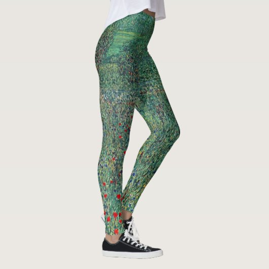 Bloedveld in Litzlberg Klimt, landschap Leggings (Rechts)