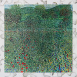 Bloedveld in Litzlberg Klimt,  landschap Legpuzzel<br><div class="desc">Het bloemveld in Litzlberg (1905) van Gustav Klimt is een Victoriaans Era symboliek in het kunstlandschapsschilderij. Een natuur met bomen en een rode papaverbloem in een tuin op een boerderij in Oostenrijk. Over de kunstenaar: Gustav Klimt (1862-1918) was een Oostenrijkse symbolistische schilder en een van de meest prominente leden van...</div>
