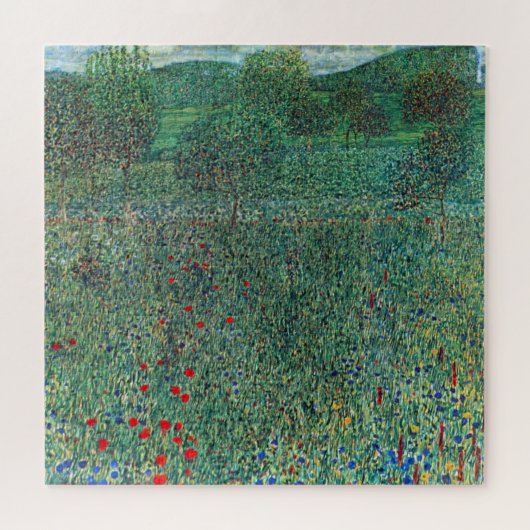 Bloedveld in Litzlberg Klimt,  landschap Legpuzzel (Horizontaal)