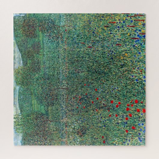 Bloedveld in Litzlberg Klimt,  landschap Legpuzzel (Verticaal)