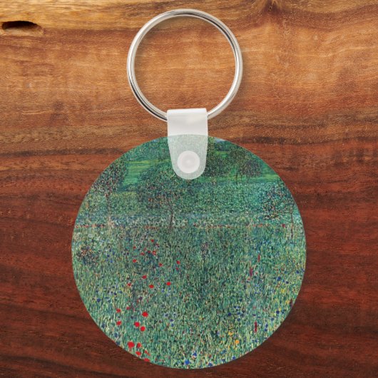 Bloedveld in Litzlberg Klimt, landschap Sleutelhanger (Achterkant)