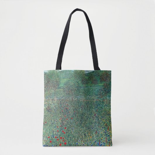 Bloedveld in Litzlberg Klimt,  landschap Tote Bag (Voorkant)