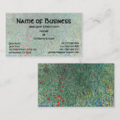 Bloedveld in Litzlberg Klimt,  landschap Visitekaartje (Voorkant / Achterkant)