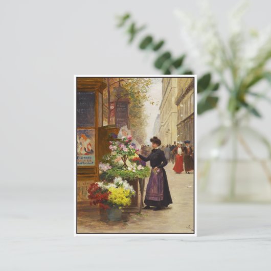 Bloedverkoper in Parijs door Victor Gilbert Briefkaart (Staand voorkant)