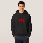 Bloedvis Rood Hoodie (Voorkant volledig)