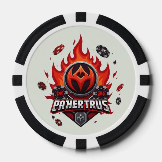 Bloedvlam Chips: Macht gesmeed in het BD Verse Poker Chips (Voorkant)