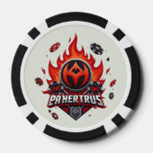 Bloedvlam Chips: Macht gesmeed in het BD Verse Poker Chips (Achterkant)