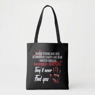 Bloedvlekken Murderer Poem Thriller Movie Lover Tote Bag