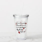 Bloedvlekken zijn Crimson Red | Dark Murder Myster Acryl Drinkbeker (Achterkant)