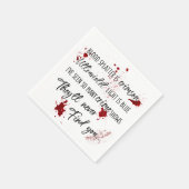 Bloedvlekken zijn Crimson Red | Dark Murder Myster Servet (Hoek)