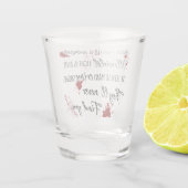 Bloedvlekken zijn Crimson Red | Dark Murder Myster Shot Glas (Achterkant)