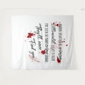 Bloedvlekken zijn Crimson Red | Dark Murder Myster Wandkleed (Voorkant (horizontaal))