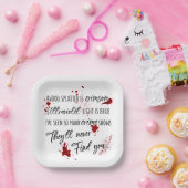 Bloedvlekken zijn karmozijnrood | Donkere moordmys Papieren Bordje (Feest)