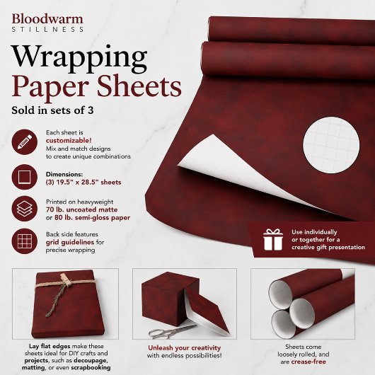 Bloedwarme Stilstaan Inpakpapier Vel