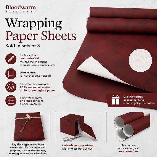 Bloedwarme Stilstaan Inpakpapier Vel