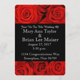 Bloedweddenschappen Rode rozenkaartjes Kaart