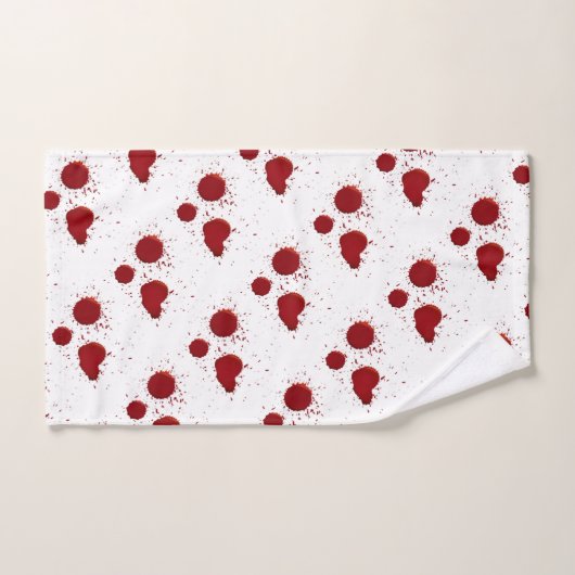 Bloedzakjes en bloedplaatjes bad handdoek (Handdoek)