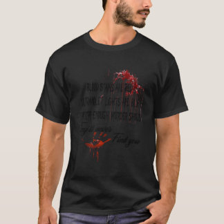 Bloedzeugen zijn rode ultravioletlichten blauw H T-shirt