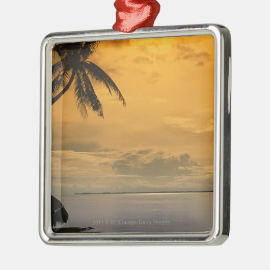 Bloedzonsondergang Metalen Ornament (Links)