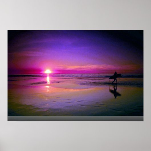 Bloedzonsondergang Poster (Voorkant)