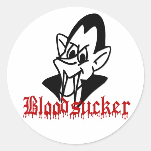 Bloedzuiger Vampier Halloween Stickers (Voorkant)