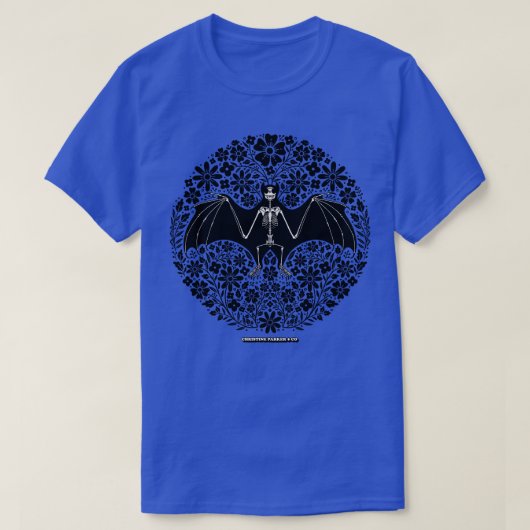 Bloedzuigers en Botanie Vampier Vleermuis Skelet F T-shirt (Design voorkant)