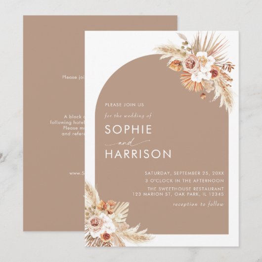 Bloedzuigerstaartje Pampas grast in één keer Kaart (Voorkant / Achterkant)