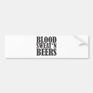 bloedzweet bij bier bumpersticker