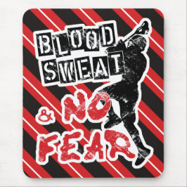 Bloedzweet en geen angst Lacrosse Mousepad Muismat