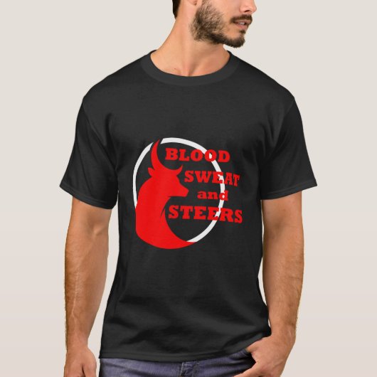 Bloedzweet en ossen Rodeo T-shirt (Voorkant)