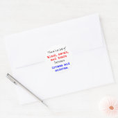 Bloedzweet en tranen ronde sticker (Envelop)