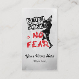 Bloedzweet Geen angst Lacrosse Aangepaste Visiteka Visitekaartje