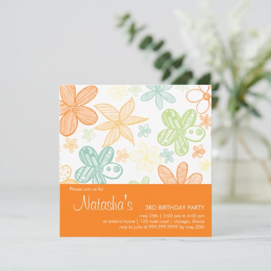 Bloedzwellen ・ Uitnodiging op zaterdag (Staand voorkant)