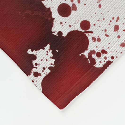Bloedzweren Fleece Deken (Hoek)