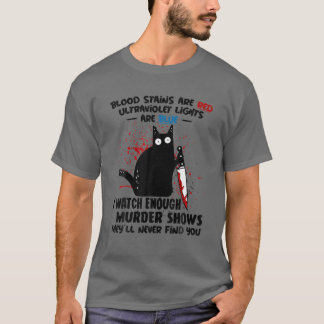Bloedzweren zijn rode ultravioletlichten die blauw t-shirt