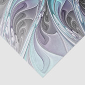 Bloei Abstract Moderne Fractale Bloem Met Blauwe Tissuepapier (Detail)