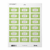 Bloei accent Lijst retour adreslabels. Etiket (Full Sheet)