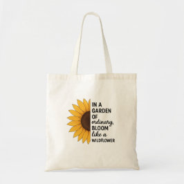 Bloei als een Wilde Bloem Boodschappentas Tote Bag