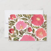 Bloei Bloemen Bedanktkaart Kaart (Achterkant)