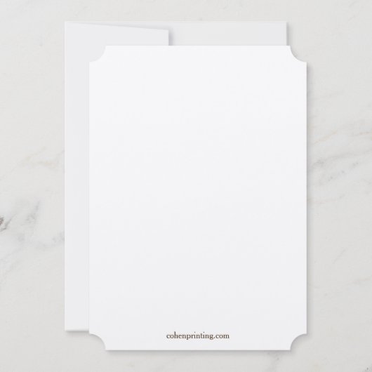 Bloei Bloemen Chuppah Joodse Trouw Uitnodiging (Achterkant)