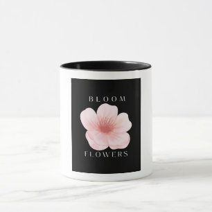 Bloei Bloemen Elegante Roze Bloesem Esthetisch Zwa Mok